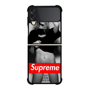 SUPREME GET YOUR BOLD ON Samsung Galaxy Z FLip 3 5G Case Cover SUPREME GET YOUR BOLD ON Samsung Galaxy Z FLip 3 5G Case Cover