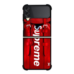 SUPREME RED BAG Samsung Galaxy Z FLip 3 5G Case Cover SUPREME RED BAG Samsung Galaxy Z FLip 3 5G Case Cover