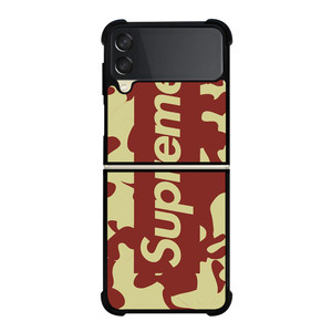 SUPREME RED CREAM LOGO Samsung Galaxy Z FLip 3 5G Case Cover SUPREME RED CREAM LOGO Samsung Galaxy Z FLip 3 5G Case Cover