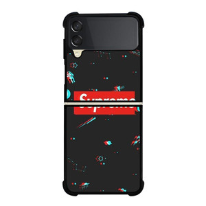 SUPREME SPACE GLITCH Samsung Galaxy Z FLip 3 5G Case Cover SUPREME SPACE GLITCH Samsung Galaxy Z FLip 3 5G Case Cover