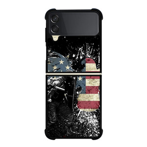SWAT EAGLE AMERICAN FLAG Samsung Galaxy Z FLip 3 5G Case Cover