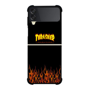 TRASHER SMOLDERING Samsung Galaxy Z FLip 3 5G Case Cover TRASHER SMOLDERING Samsung Galaxy Z FLip 3 5G Case Cover