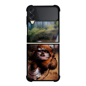 WICKET EWOK JEDI STAR WARS Samsung Galaxy Z FLip 3 5G Case Cover WICKET EWOK JEDI STAR WARS Samsung Galaxy Z FLip 3 5G Case Cover