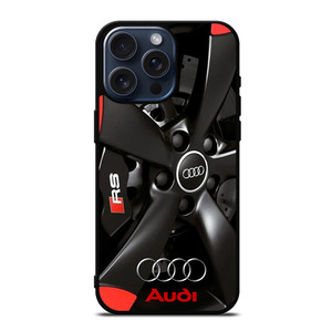 AUDI VELG LOGO BLACK iPhone 15 Pro Max Case AUDI VELG LOGO BLACK iPhone 15 Pro Max Case