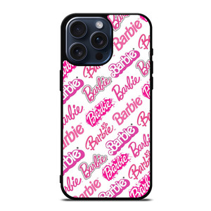 BARBIE TYPOGRAPHY PATTERN iPhone 15 Pro Max Case