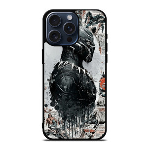 BLACKPANTHER COLLAGE COMIC iPhone 15 Pro Max Case BLACKPANTHER COLLAGE COMIC iPhone 15 Pro Max Case