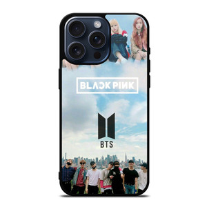BLACKPINK VS BTS KPOP GROUP iPhone 15 Pro Max Case BLACKPINK VS BTS KPOP GROUP iPhone 15 Pro Max Case
