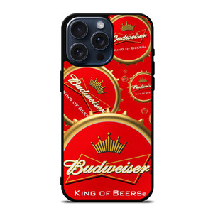 BUDWEISER BOTTLE CAP LOGO iPhone 15 Pro Max Case BUDWEISER BOTTLE CAP LOGO iPhone 15 Pro Max Case