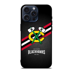 CHICAGO BLACKHAWKS FOOTBALL LOGO 1926 iPhone 15 Pro Max Case CHICAGO BLACKHAWKS FOOTBALL LOGO 1926 iPhone 15 Pro Max Case