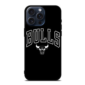 CHICAGO BULLS LOGO BLACK iPhone 15 Pro Max Case