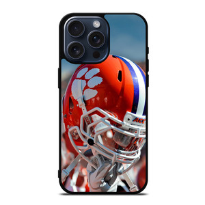 CLEMSON TIGERS ICON ON HELMET iPhone 15 Pro Max Case CLEMSON TIGERS ICON ON HELMET iPhone 15 Pro Max Case