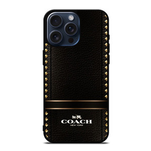 COACH BELT TEXTURE iPhone 15 Pro Max Case