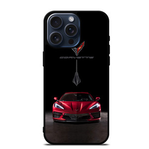 CORVETTE STINGRAY C8 RED CAR iPhone 15 Pro Max Case