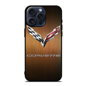 CORVETTE WOODEN LOGO iPhone 15 Pro Max Case CORVETTE WOODEN LOGO iPhone 15 Pro Max Case