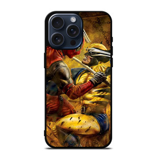 DEADPOOL VS WOLVERINE MARVEL iPhone 15 Pro Max Case DEADPOOL VS WOLVERINE MARVEL iPhone 15 Pro Max Case