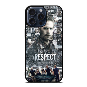 FAST FURIOUS 7 PAUL WALKER iPhone 15 Pro Max Case