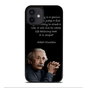 THE GENIUS ALBERT EINSTEIN QUOTE iPhone 12 Mini Case THE GENIUS ALBERT EINSTEIN QUOTE iPhone 12 Mini Case