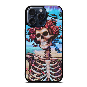 GRATEFUL DEAD SKULL BLUE LIGHT iPhone 15 Pro Max Case GRATEFUL DEAD SKULL BLUE LIGHT iPhone 15 Pro Max Case