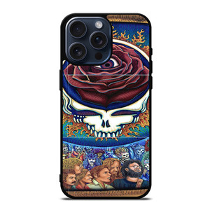 GRATEFUL DEAD SKULL ROSE iPhone 15 Pro Max Case