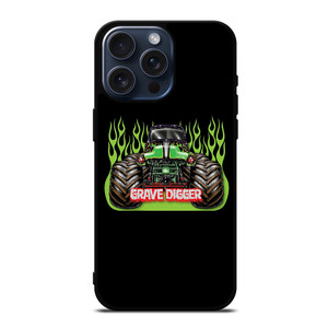 GRAVE DIGGER MONSTER RACING CAR iPhone 15 Pro Max Case GRAVE DIGGER MONSTER RACING CAR iPhone 15 Pro Max Case