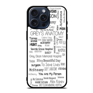 GREY'S ANATOMY STORY iPhone 15 Pro Max Case