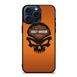 HARLEY DAVIDSON MOTORCYCLE SKULL LOGO iPhone 15 Pro Max Case