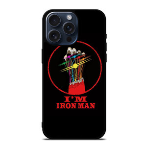 I AM IRON MAN INFINITY STONE iPhone 15 Pro Max Case I AM IRON MAN INFINITY STONE iPhone 15 Pro Max Case
