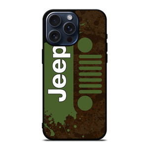 JEEP WRANGLER LOGO GREEN iPhone 15 Pro Max Case JEEP WRANGLER LOGO GREEN iPhone 15 Pro Max Case