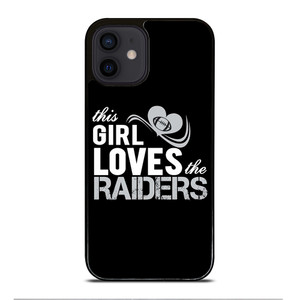THIS GIRL LOVES THE RAIDERS 2 iPhone 12 Mini Case THIS GIRL LOVES THE RAIDERS 2 iPhone 12 Mini Case