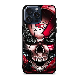 KANSAS CITY CHIEFS SKULL iPhone 15 Pro Max Case