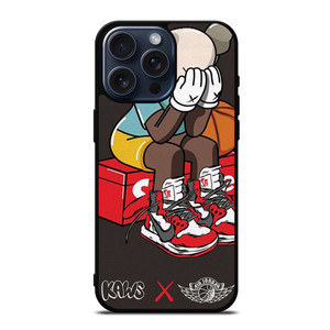 KAWS AIR JORDAN SUPREME iPhone 15 Pro Max Case KAWS AIR JORDAN SUPREME iPhone 15 Pro Max Case