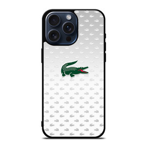 LACOSTE SILVER PATTERN iPhone 15 Pro Max Case