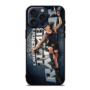 LARA CROFT TOMB RAIDER iPhone XR Plastic Black iPhone 15 Pro Max Case