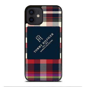 TOMMY HILFIGER RED BLACK PATTERN iPhone 12 Mini Case TOMMY HILFIGER RED BLACK PATTERN iPhone 12 Mini Case