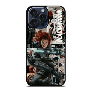 MARVEL BLACK WIDOW COMIC iPhone 15 Pro Max Case MARVEL BLACK WIDOW COMIC iPhone 15 Pro Max Case