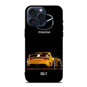 MAZDA RX7 YELLOW CARS iPhone 15 Pro Max Case MAZDA RX7 YELLOW CARS iPhone 15 Pro Max Case