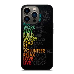 QUOTE INSPIRATIONAL THINK POSITIVELY iPhone 13 Pro Case QUOTE INSPIRATIONAL THINK POSITIVELY iPhone 13 Pro Case