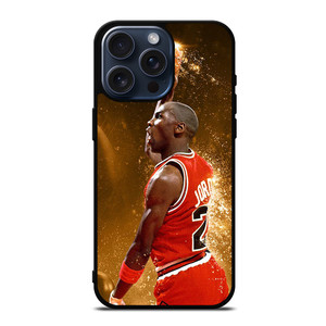 MICHAEL JORDAN CHICAGO BULLS iPhone 15 Pro Max Case MICHAEL JORDAN CHICAGO BULLS iPhone 15 Pro Max Case