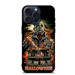 MICHAEL MYERS FACE HALLOWEEN HORROR CARTOON iPhone 15 Pro Max Case MICHAEL MYERS FACE HALLOWEEN HORROR CARTOON iPhone 15 Pro Max Case