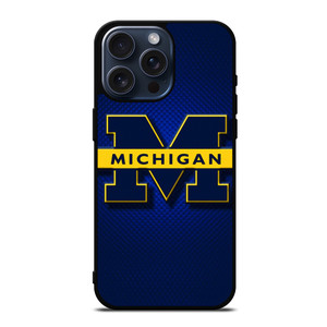 MICHIGAN WOLVERINE SYMBOL LOGO iPhone 15 Pro Max Case