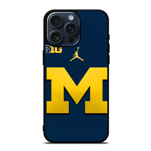 MICHIGAN WOLVERINES BLUE LOGO iPhone 15 Pro Max Case MICHIGAN WOLVERINES BLUE LOGO iPhone 15 Pro Max Case