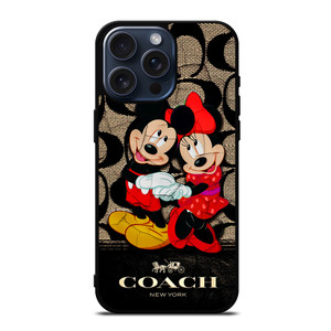 MICKEY MINNIE MOUSE COACH iPhone 15 Pro Max Case MICKEY MINNIE MOUSE COACH iPhone 15 Pro Max Case