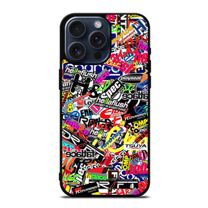 MOTOCROSS MX STICKER BOMB iPhone 15 Pro Max Case