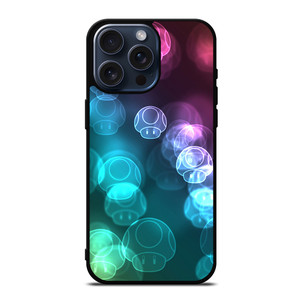 MUSHROOM NEON MARIO BROSS iPhone 15 Pro Max Case MUSHROOM NEON MARIO BROSS iPhone 15 Pro Max Case