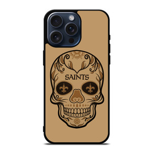 NEW ORLEANS SAINTS SKULL iPhone 15 Pro Max Case