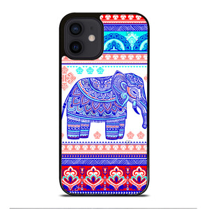 TRIBAL ORNAMENTSTOCK VECTOR ELEPANT iPhone 12 Mini Case