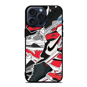NIKE AIR JORDAN SHOES ART iPhone 15 Pro Max Case