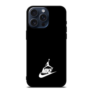 NIKE AIR JORDAN SIMPLE LOGO BLACK iPhone 15 Pro Max Case NIKE AIR JORDAN SIMPLE LOGO BLACK iPhone 15 Pro Max Case