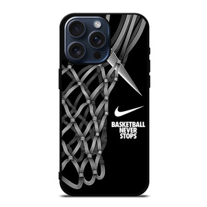 NIKE BASKETBALL NEVER STOPS ART iPhone 15 Pro Max Case NIKE BASKETBALL NEVER STOPS ART iPhone 15 Pro Max Case