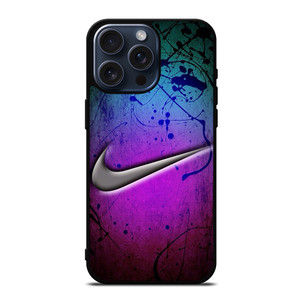 NIKE LOGO GREEN VIOLET iPhone 15 Pro Max Case NIKE LOGO GREEN VIOLET iPhone 15 Pro Max Case